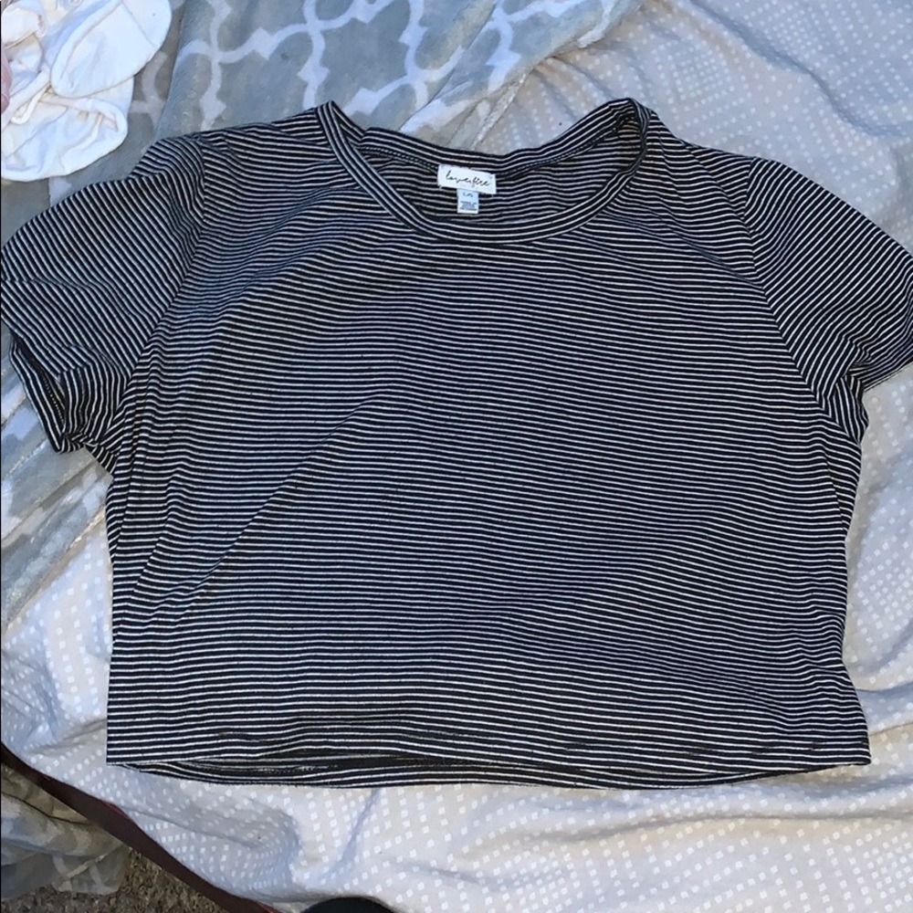 striped crop top